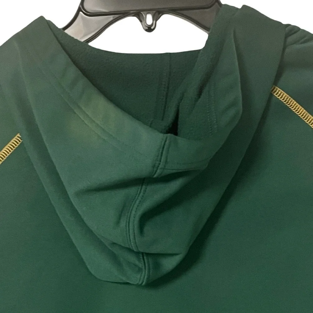 Fanatics Green Bay Packers Football Hoodie‎ Mens M Heathered Gray, Green, & Gold
